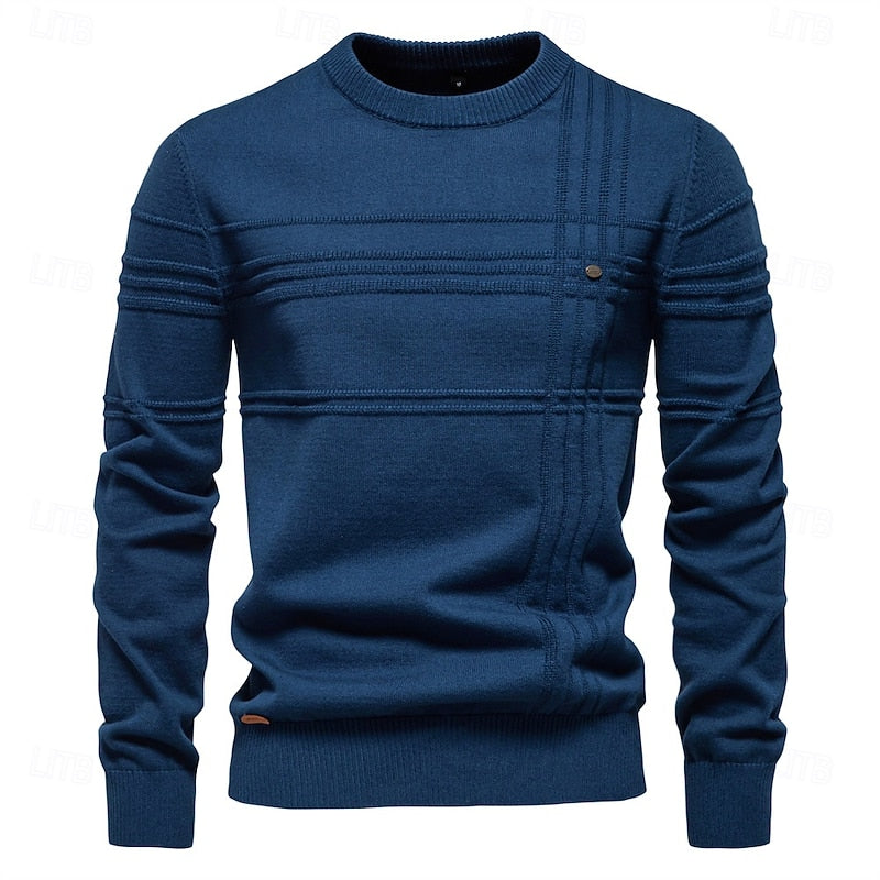 Textured Crewneck Sweater