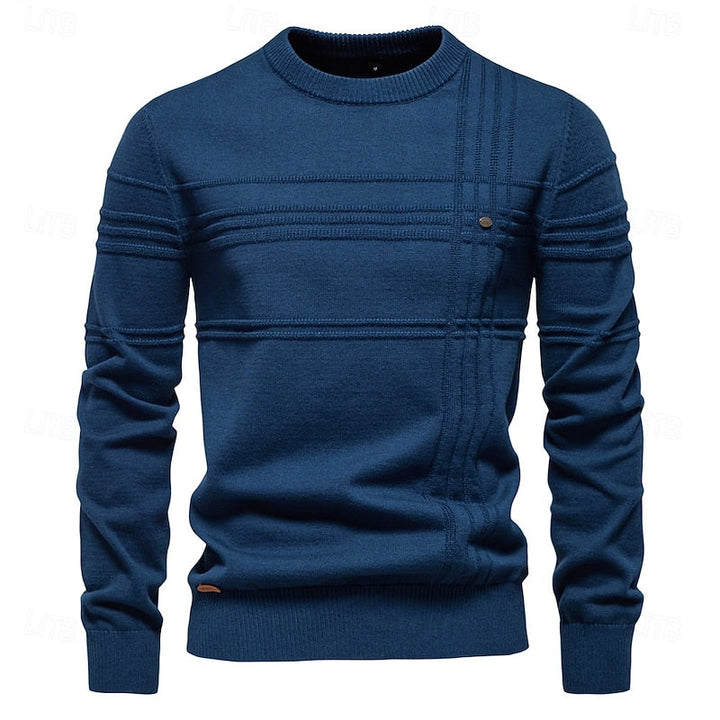 Textured Crewneck Sweater