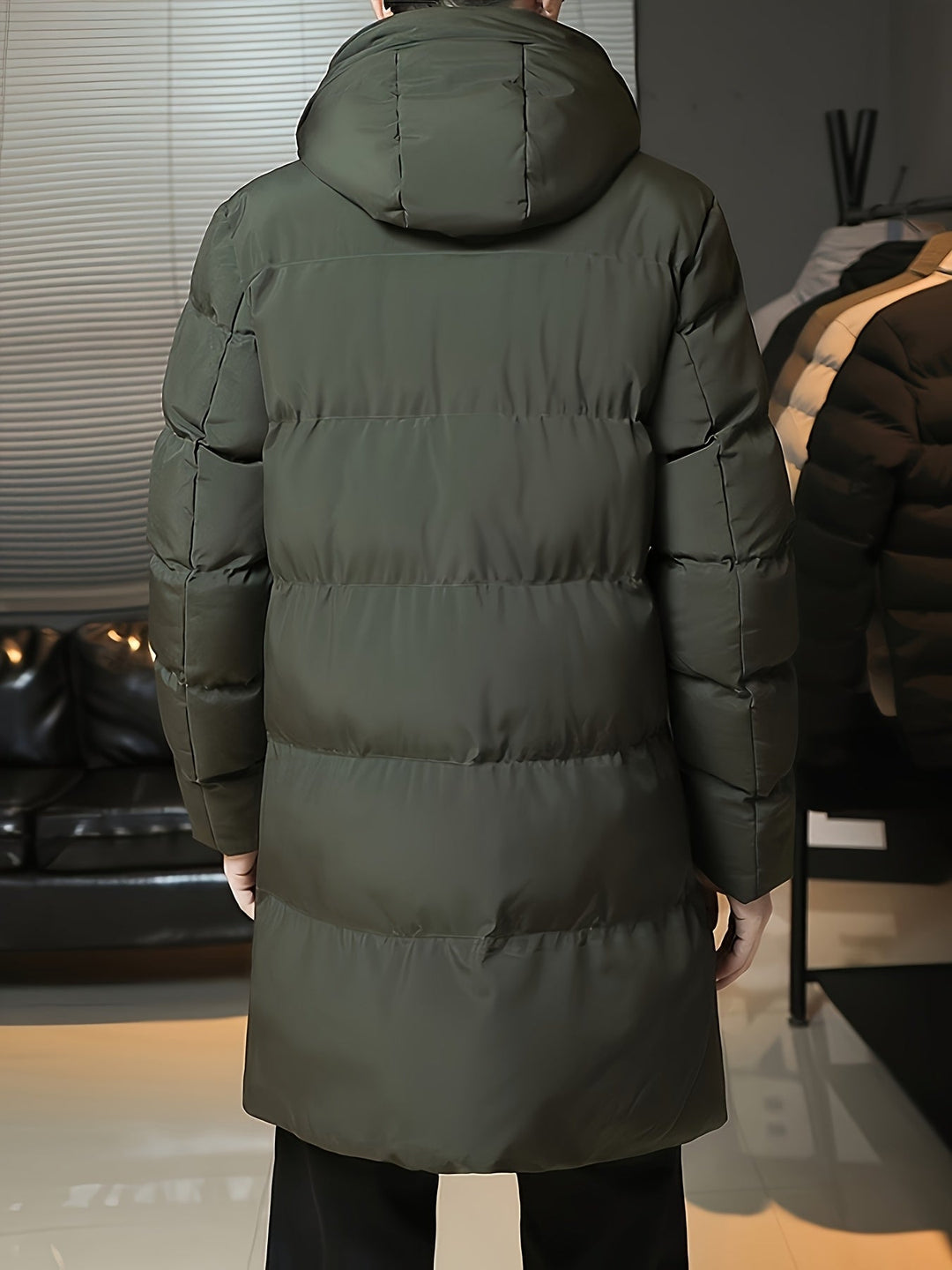 Hooded Longline Puffer Coat