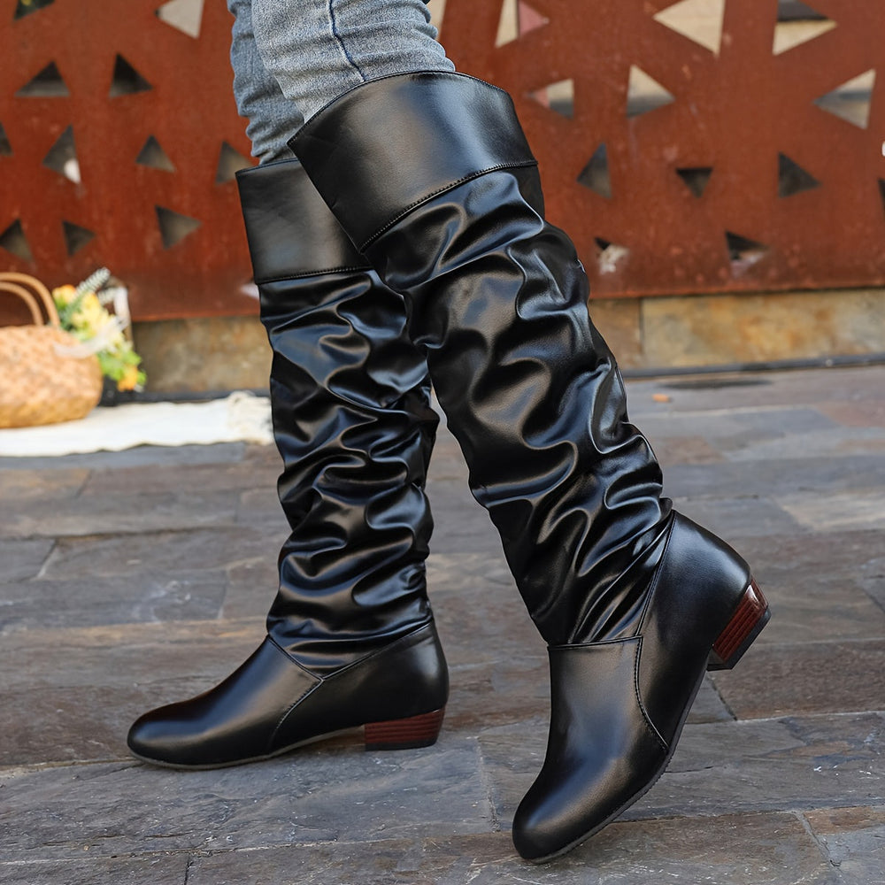 Slouch Knee-High Boots