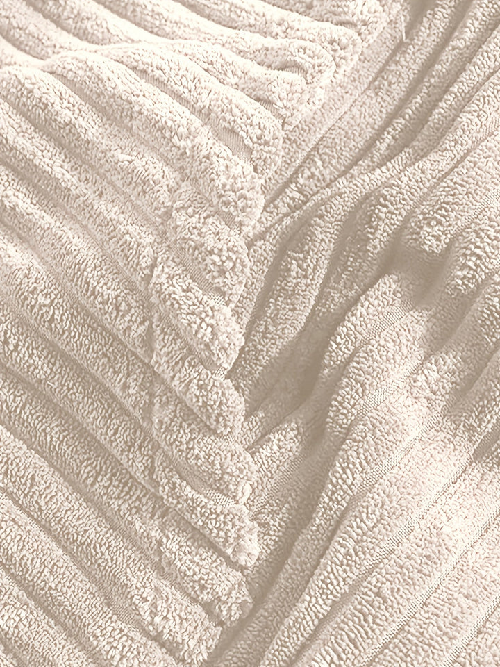 Ribbed Pullover Hoodie