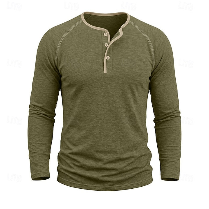 Classic Button Henley Shirt