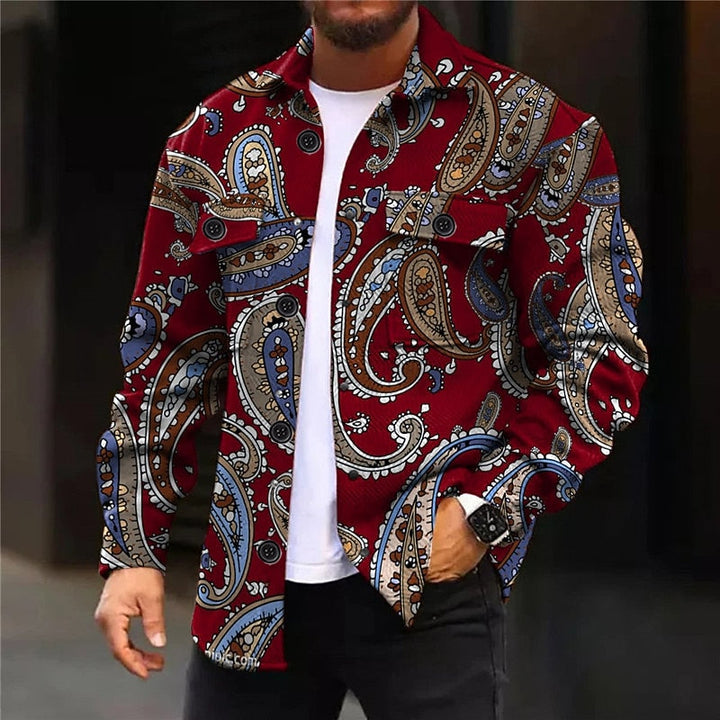 Paisley-Print Overshirt