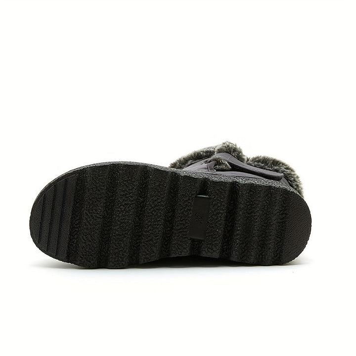 Cozy Fur-Trimmed Winter Snow Boots