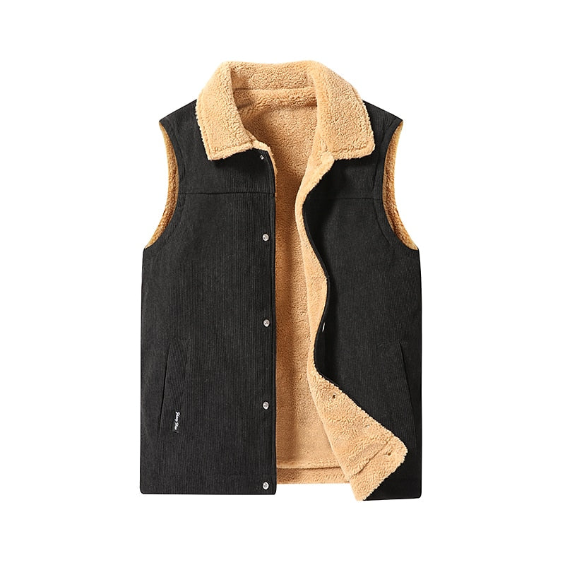 Sherpa-Lined Warm Vest