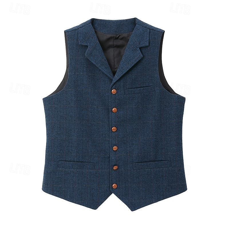 Herringbone Tailored Vest