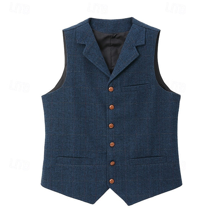 Herringbone Tailored Vest