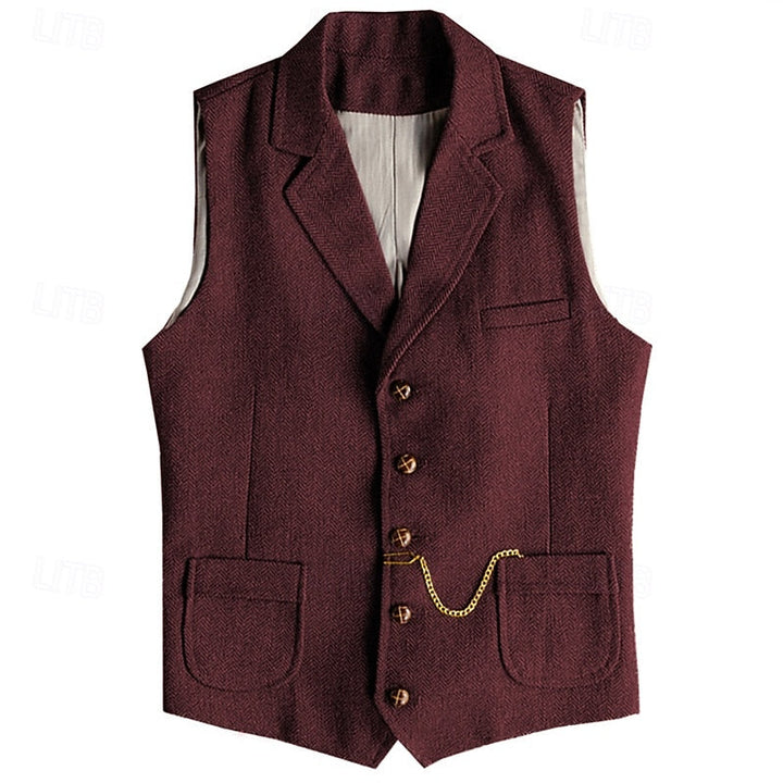 Herringbone Tailored Vest