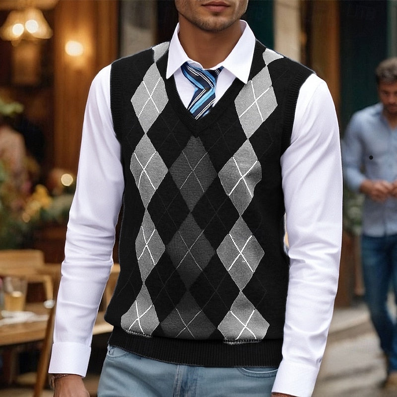 Classic Argyle Sweater Vest