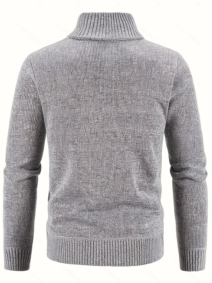 Textured Full-Zip Cardigan