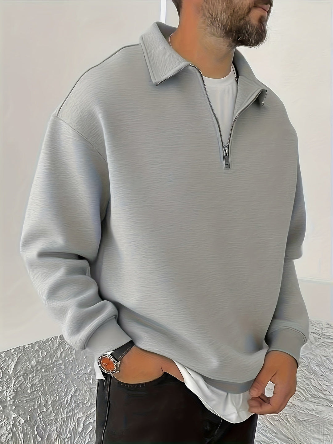 Cozy Half-Zip Sweatshirt