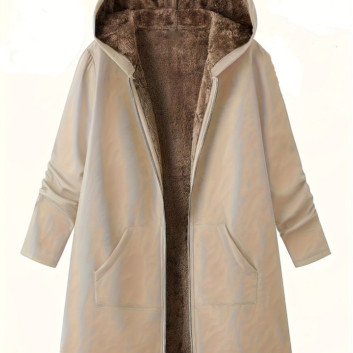 Cozy Hooded Longline Coat