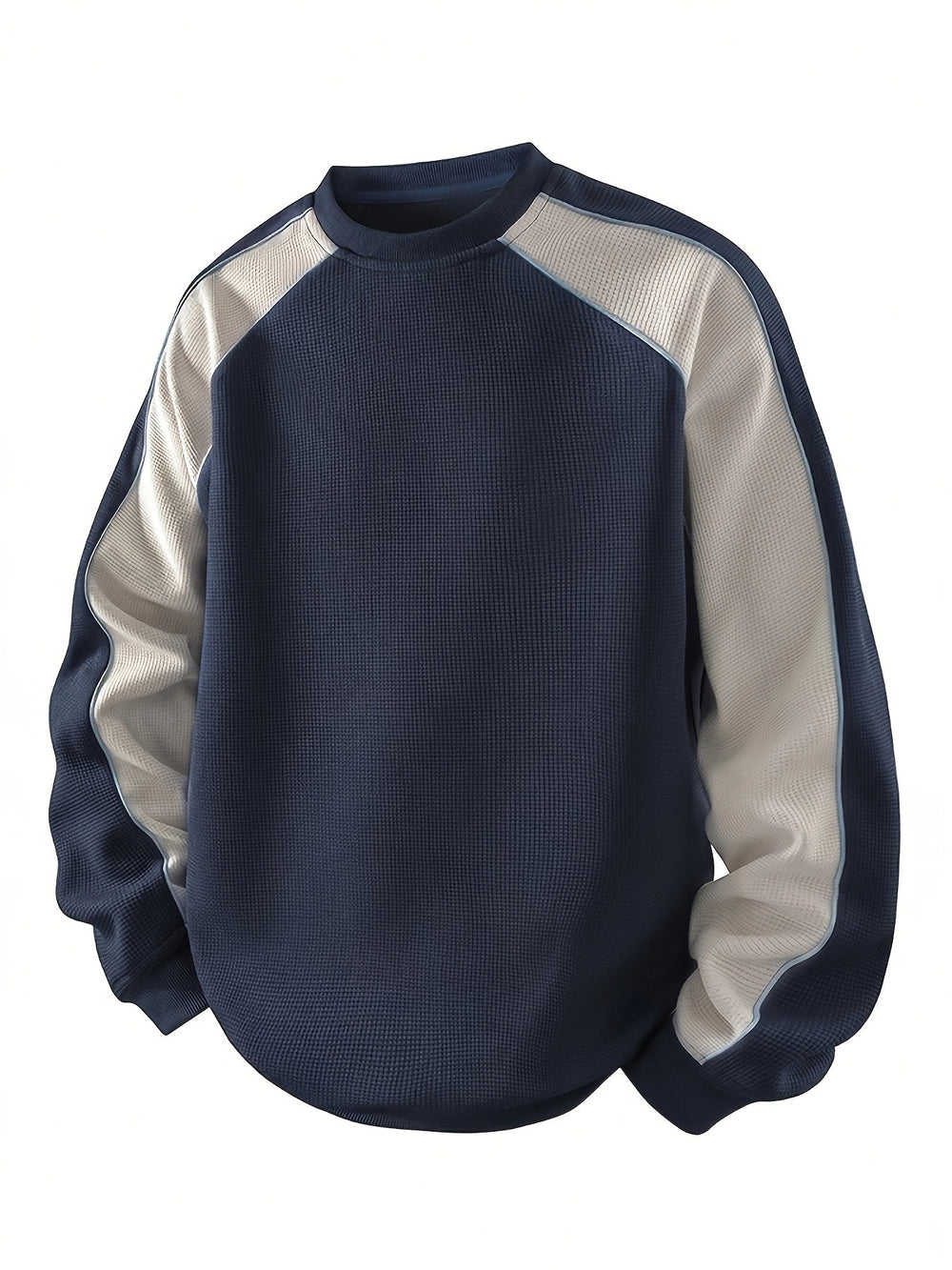 Color-Block Round Neck Sweatshirt