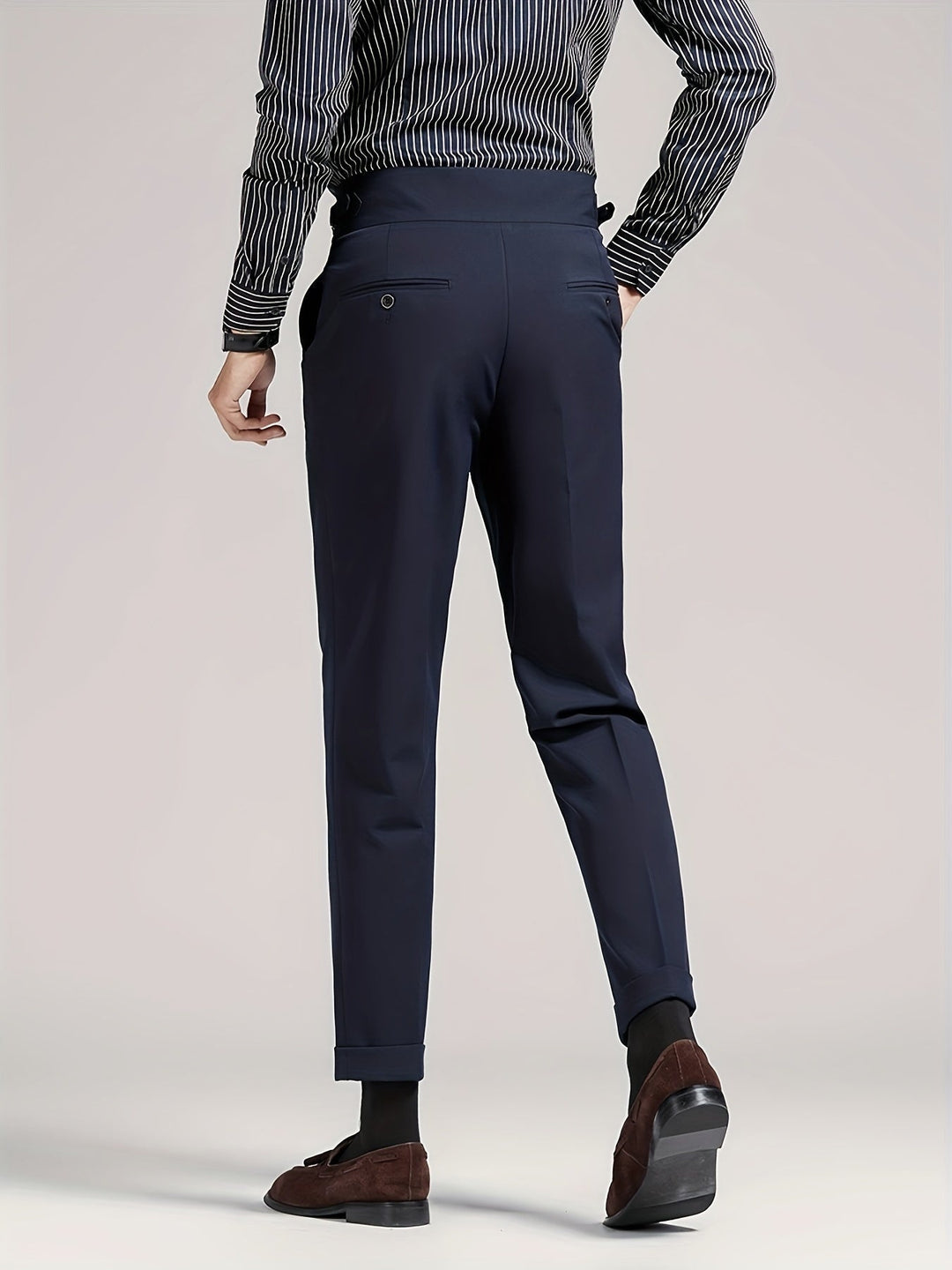 Tailored Single-Pleat Pants