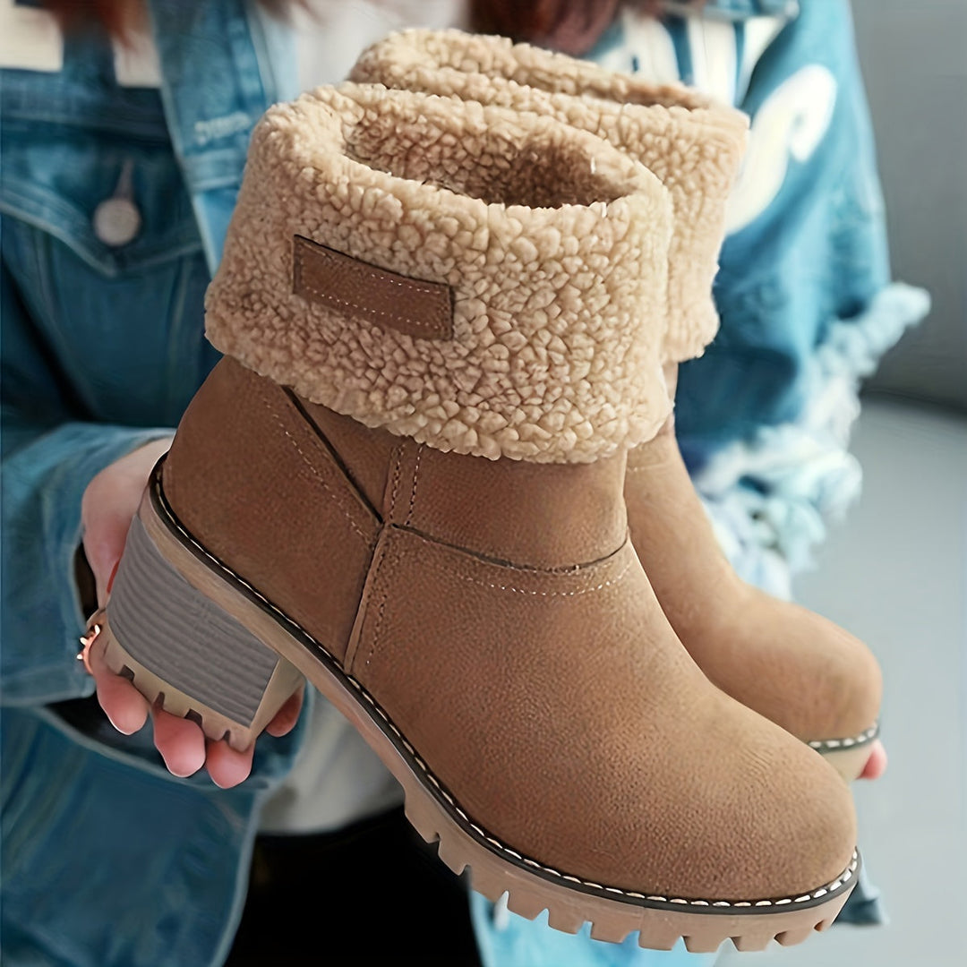 Cozy Cuffed Ankle Boots