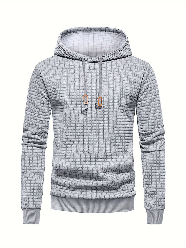 Textured Hooded Pullover