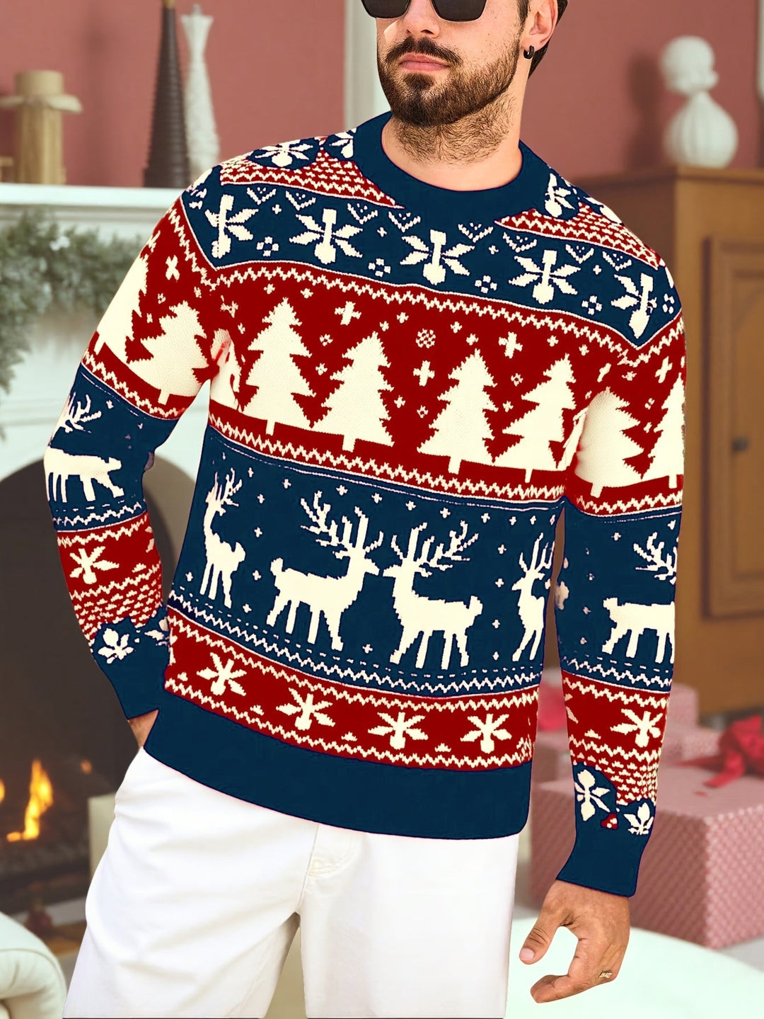 Festive Holiday Knit Sweater