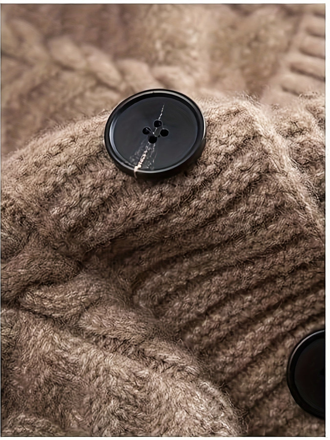 Cable-Knit Longline Cardigan