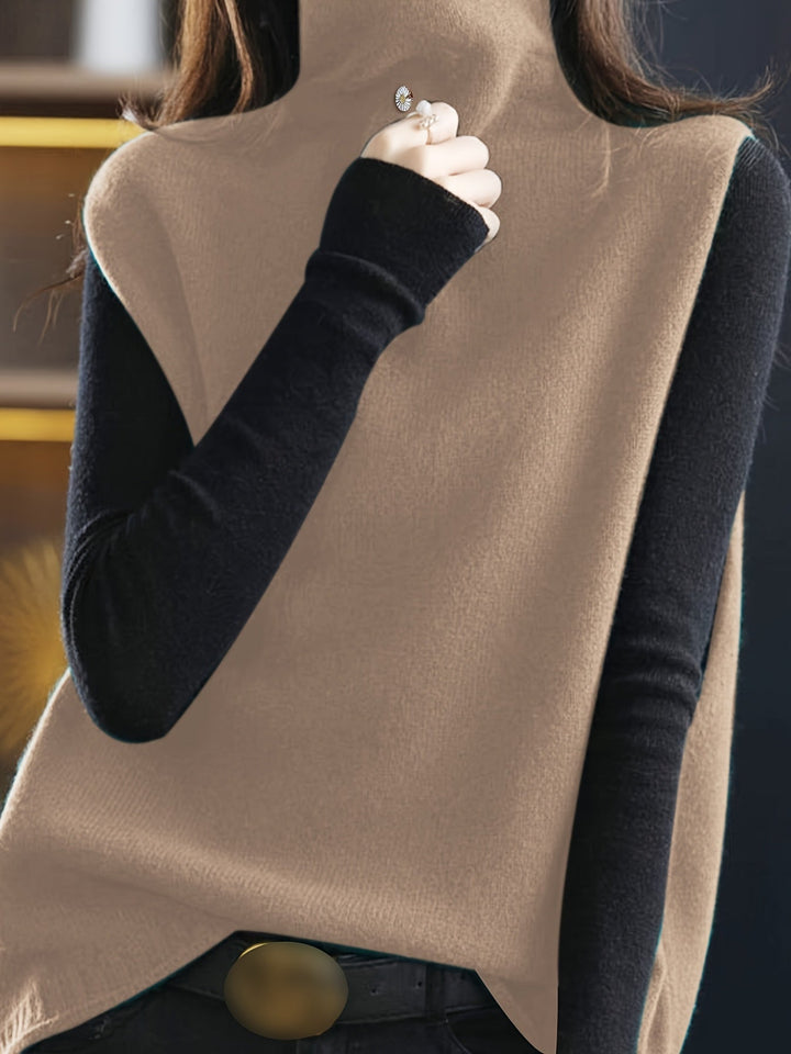 Refined High-Neck Vest