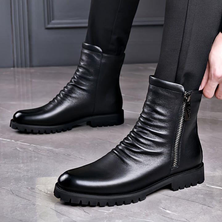 Refined Zip-Side Boots