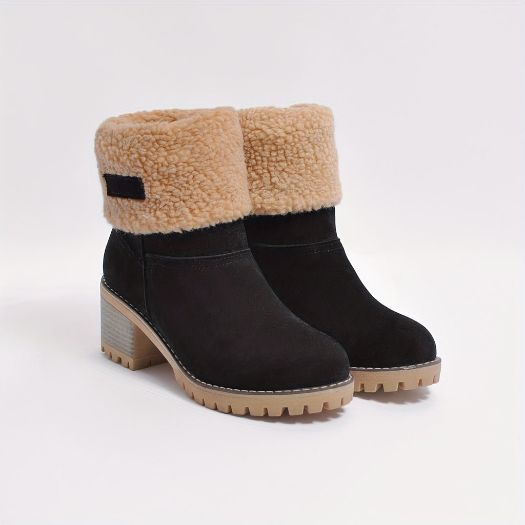 Cozy Cuffed Ankle Boots