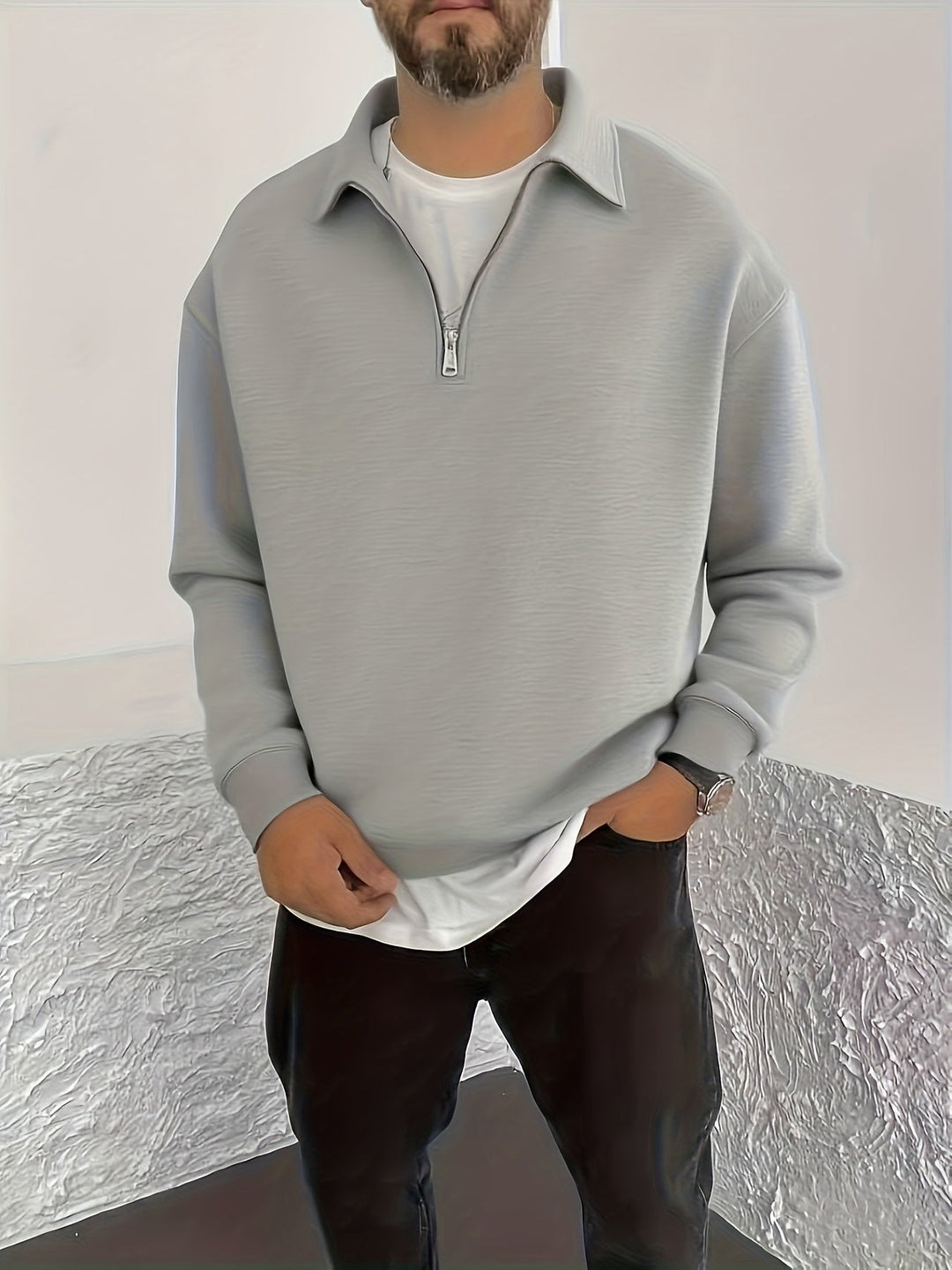 Cozy Half-Zip Sweatshirt