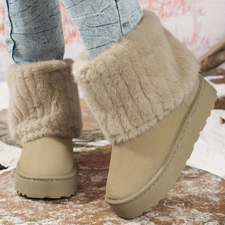 Cozy Platform Winter Boots