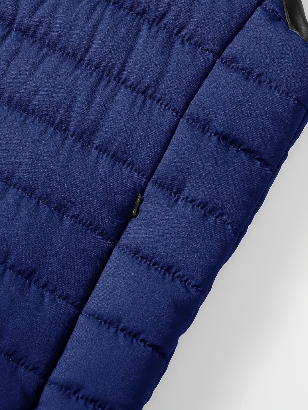 Quilted Stand-Collar Vest