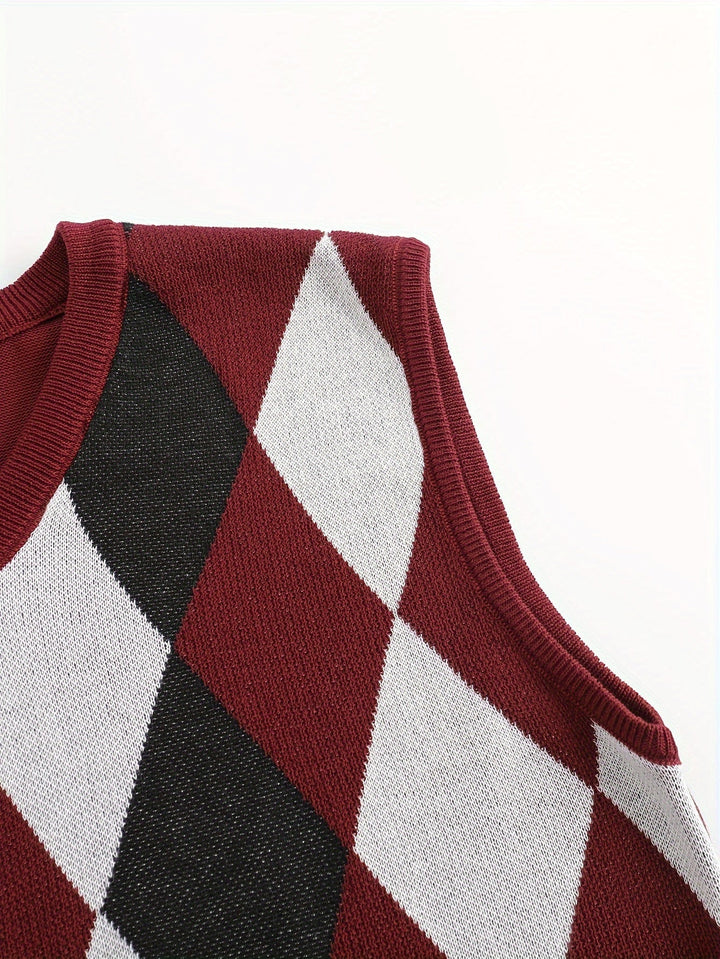 Classic Argyle Sweater Vest