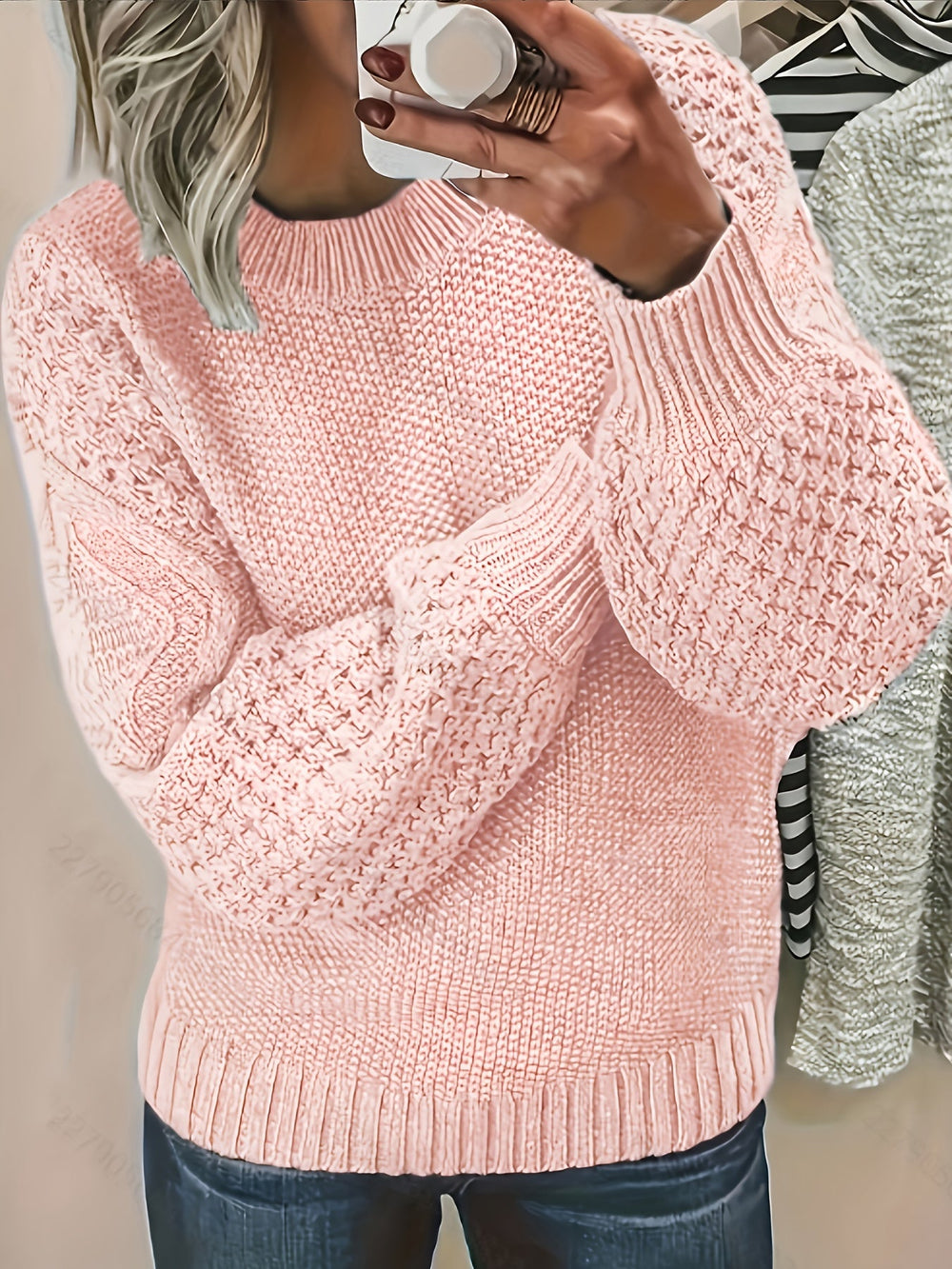 Cozy Lantern-Sleeve Sweater