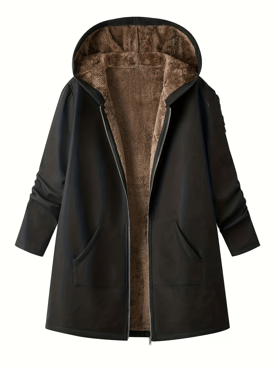 Cozy Hooded Longline Coat