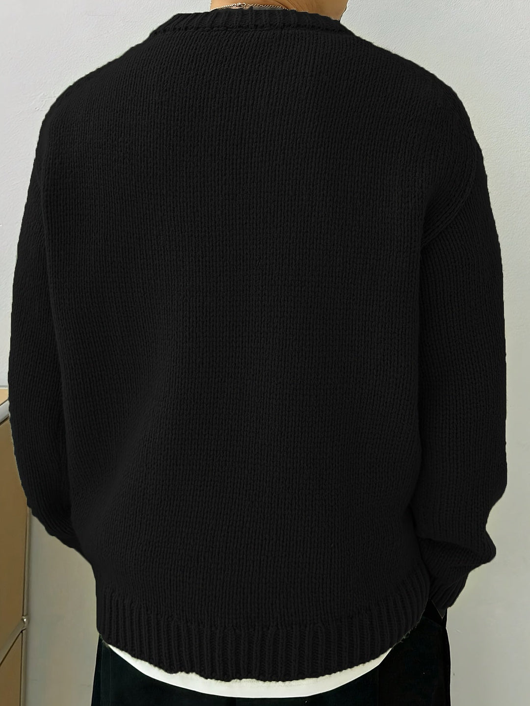 Relaxed Drop-Shoulder Sweater