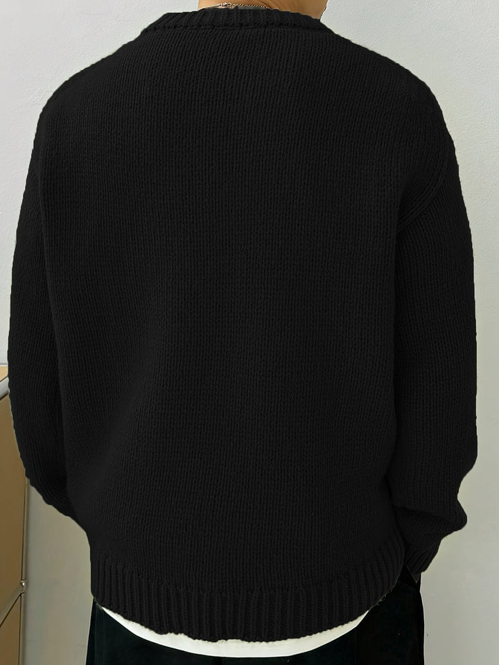Relaxed Drop-Shoulder Sweater