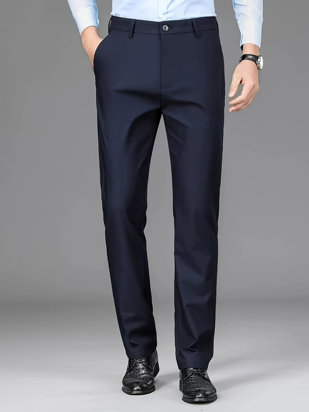 Tailored Straight-Leg Pants