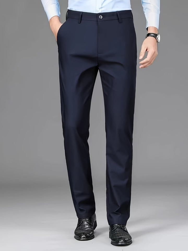 Tailored Straight-Leg Pants