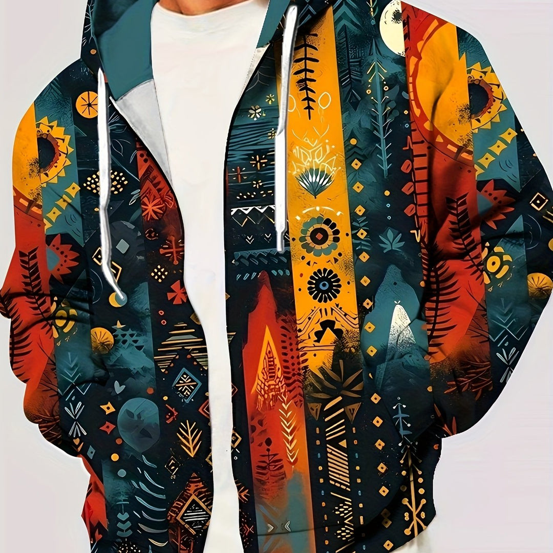 Artful Hooded Jacket