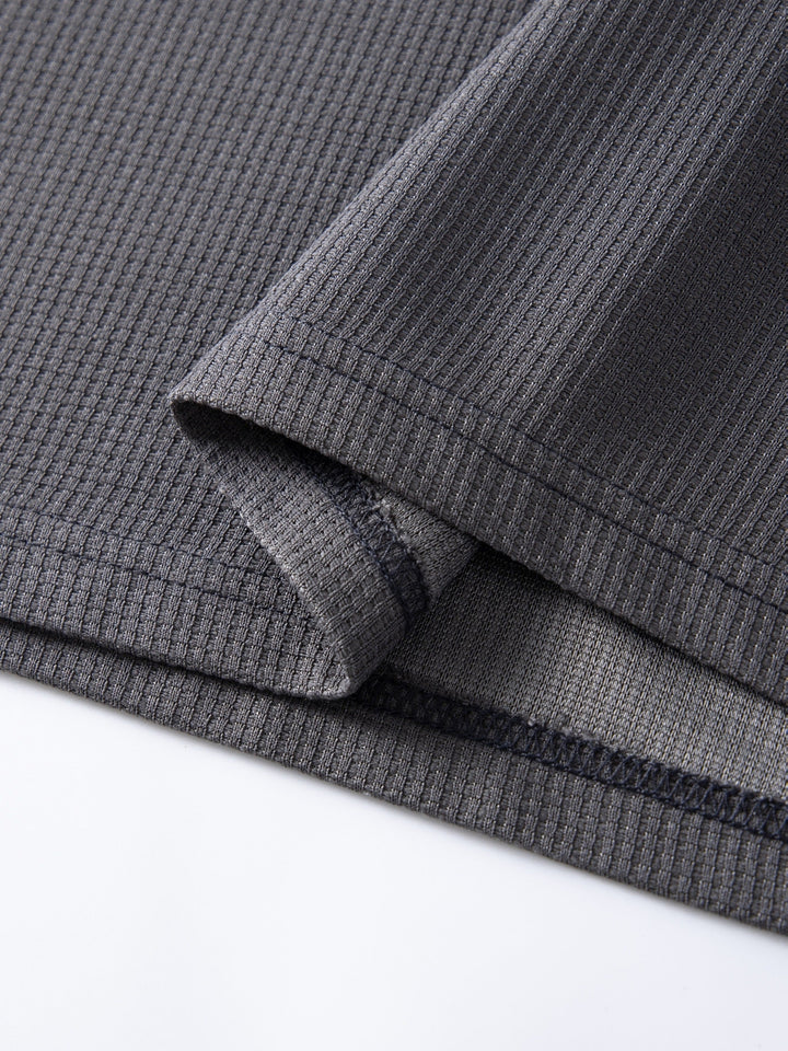 Textured Long-Sleeve Top
