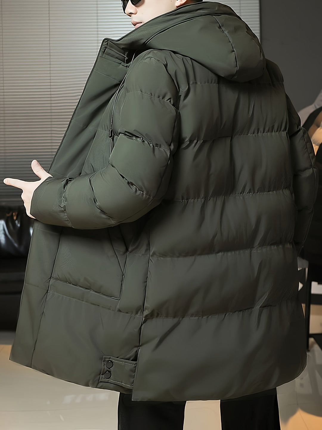 Hooded Longline Puffer Coat