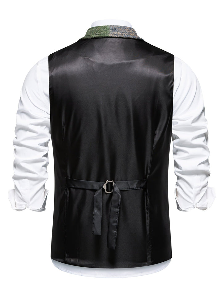 Patchwork Tailored Vest