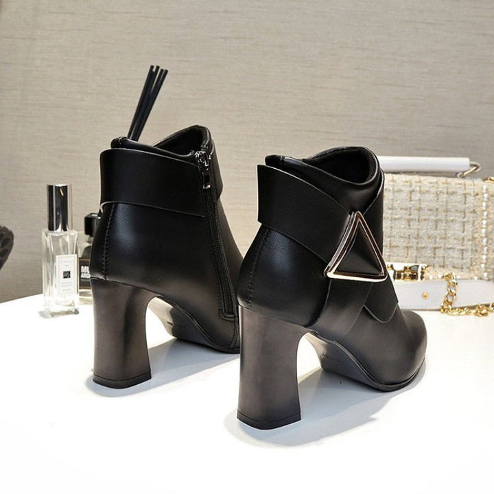 Refined Pointed-Toe Ankle Boots
