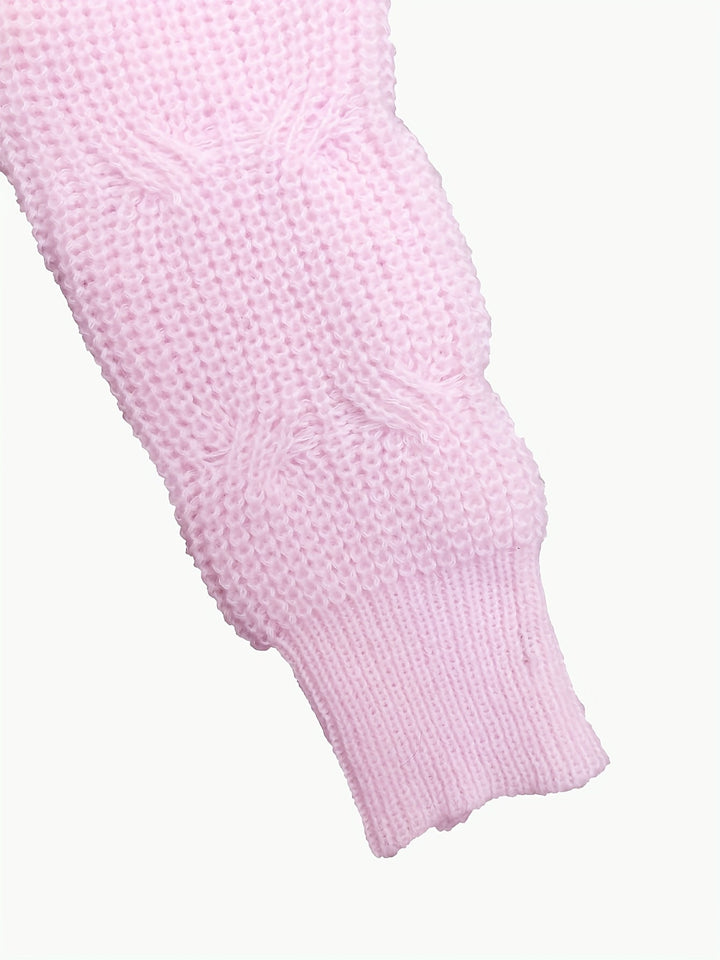 Soft Bow-Detail Long Sleeve Cardigan