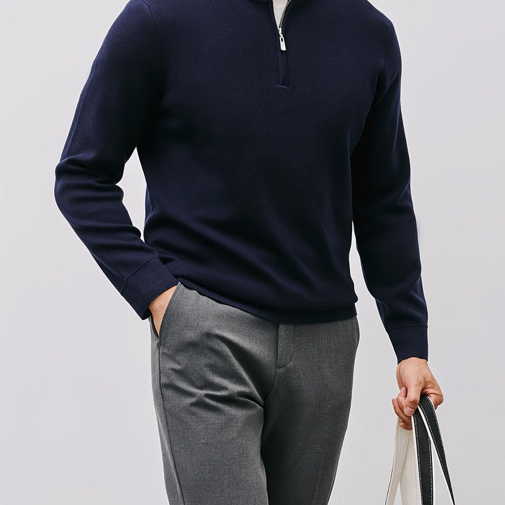 Refined Quarter-Zip Sweater