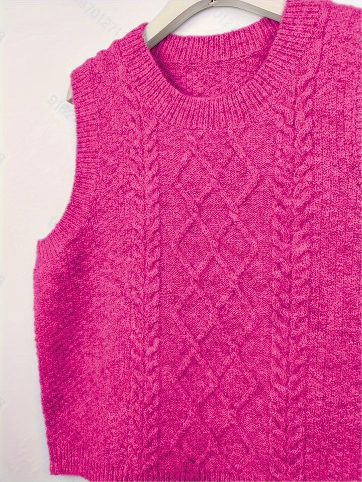 Cable-Knit Sweater Vest