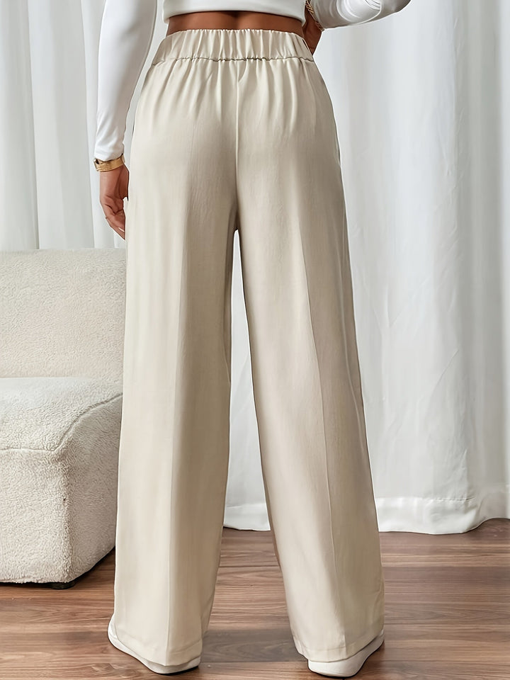 Tailored High-Waist Wide-Leg Pants