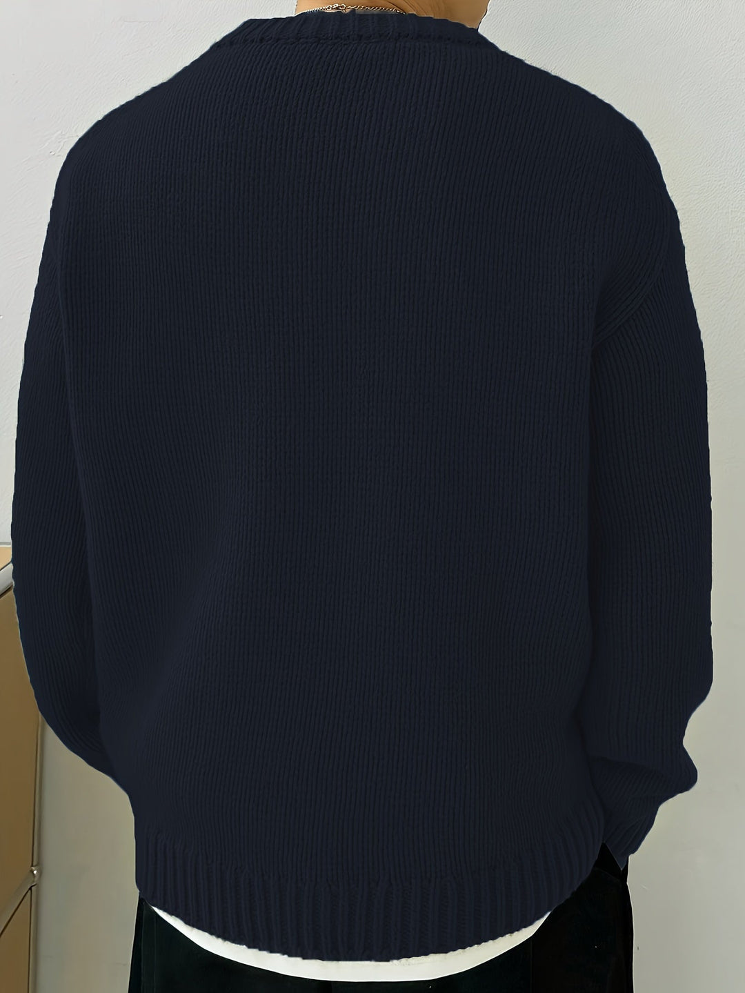 Relaxed Drop-Shoulder Sweater
