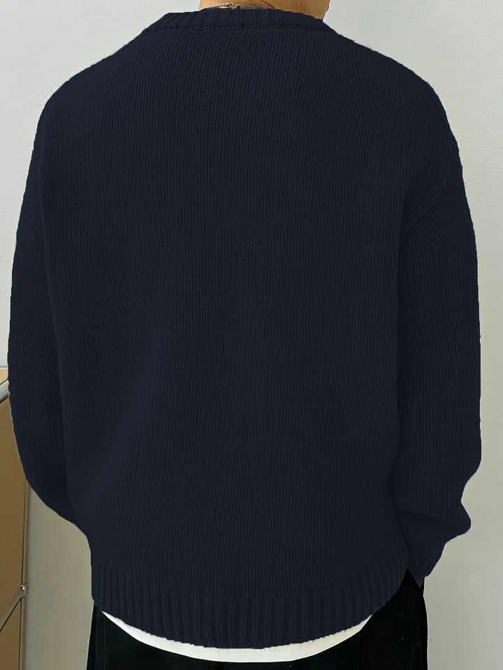 Relaxed Drop-Shoulder Sweater