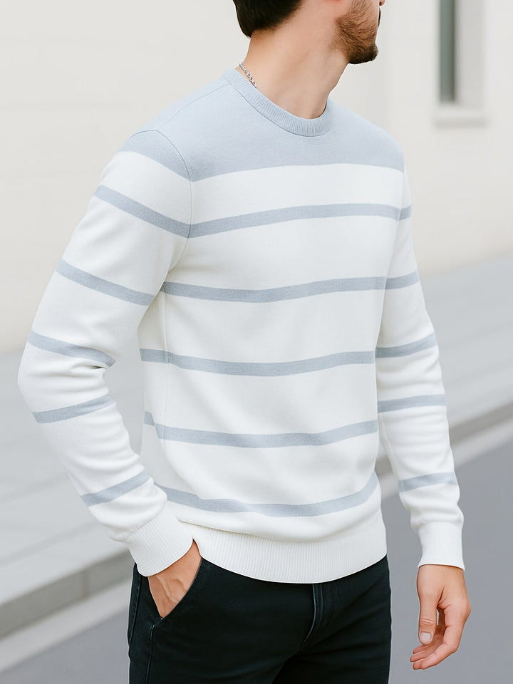 Classic Striped Crewneck Sweater