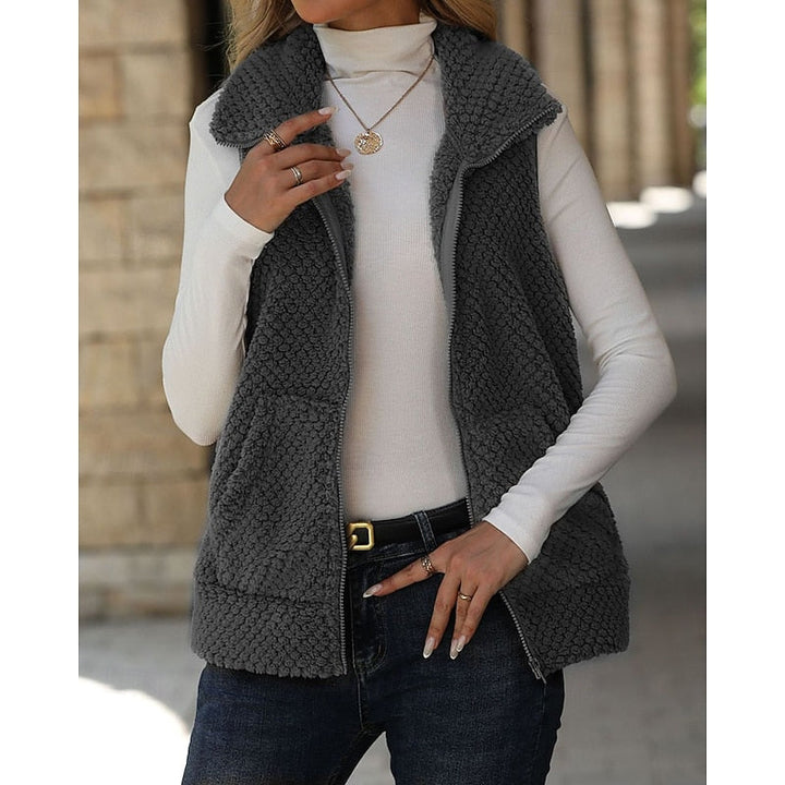 Cozy Textured Zip Vest