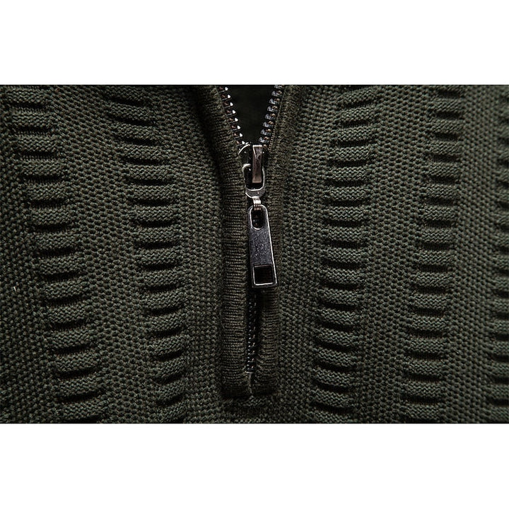Textured Half-Zip Sweater
