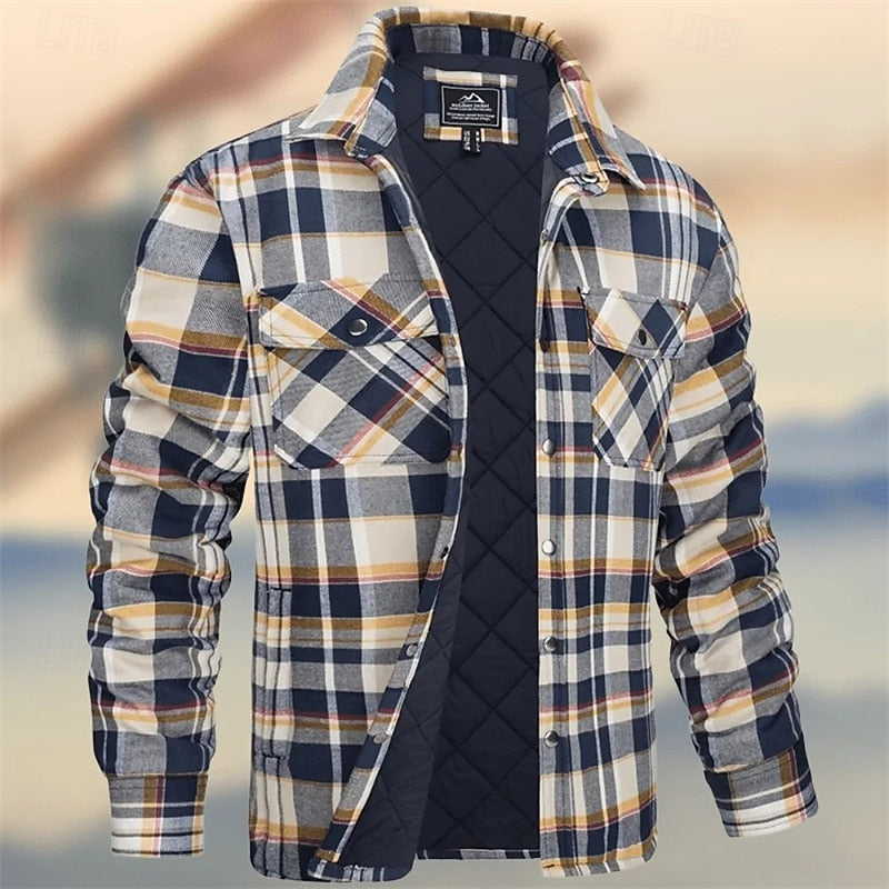 Rugged Quilted Shirt Jacket